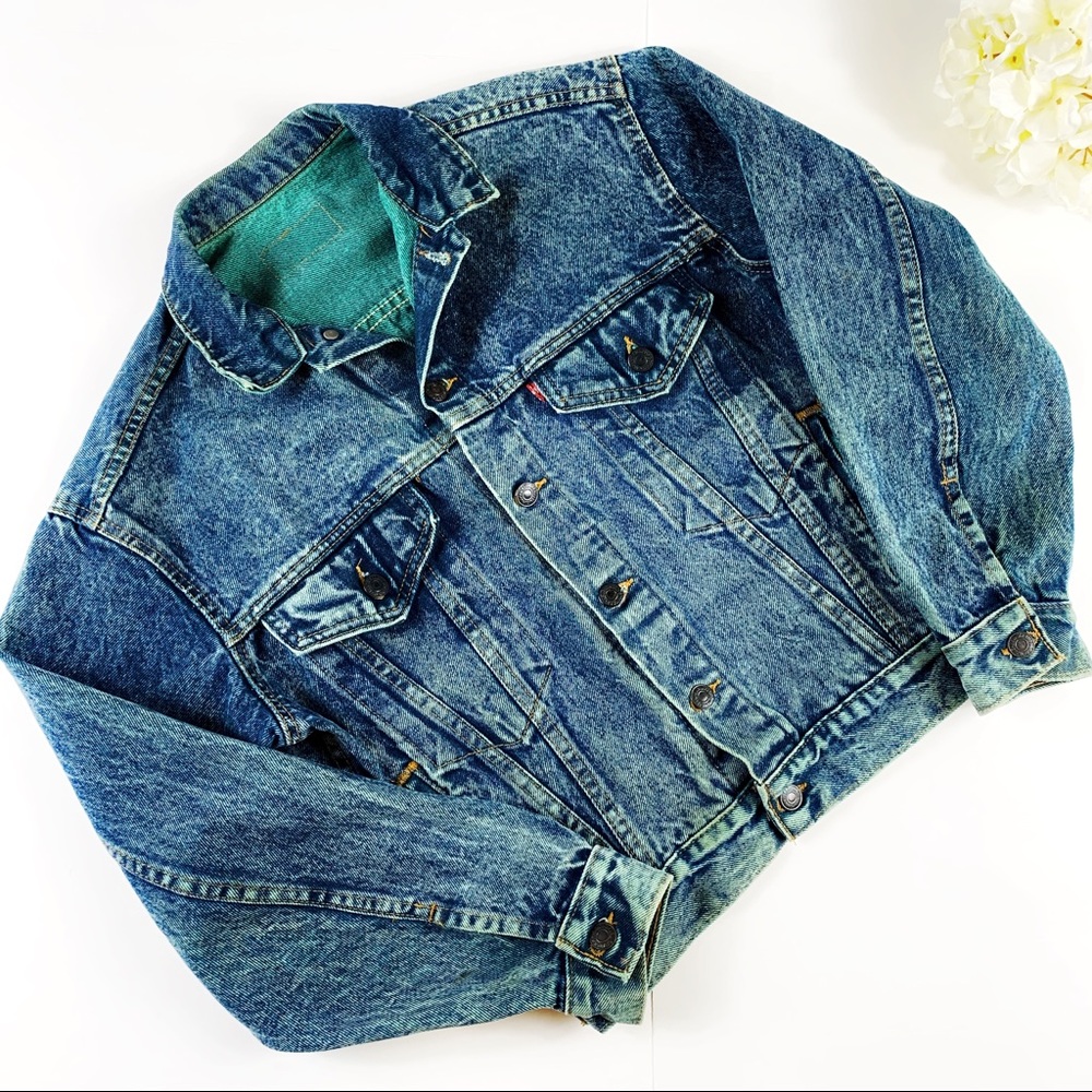 Levi’s Vintage Acid Wash Trucker Jacket - Large